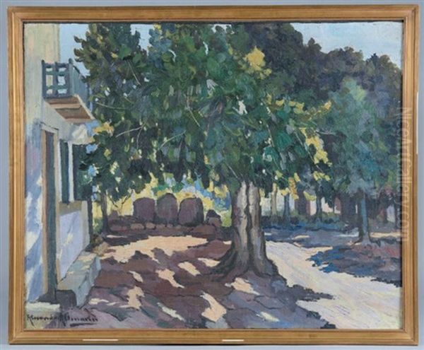 Arbre Devant Une Maison Oil Painting by Alexandre Altmann