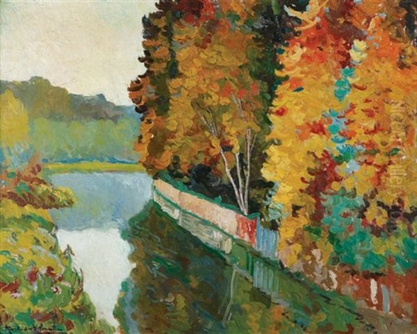 Riviere En Automne Oil Painting by Alexandre Altmann