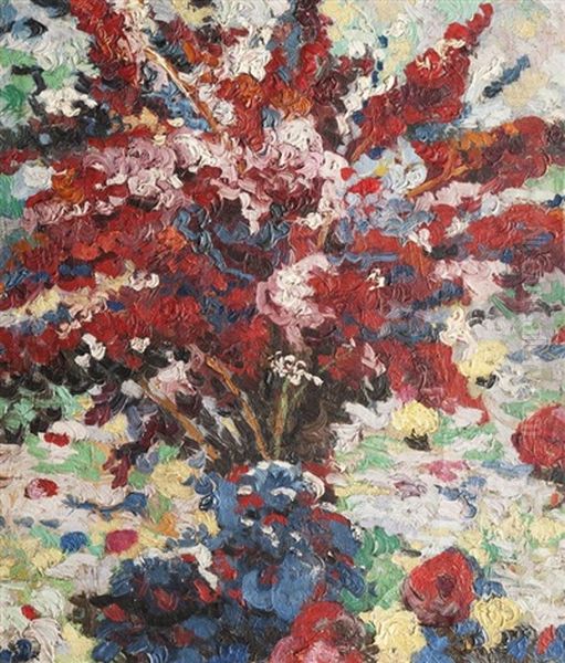 Bouquet De Lilas Oil Painting by Alexandre Altmann