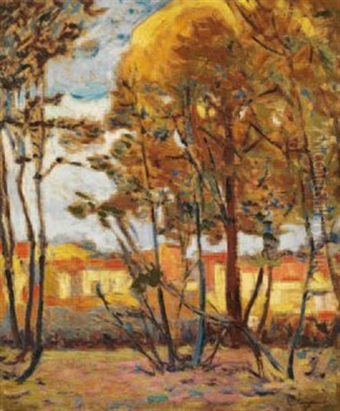 La Nivelle En Automne A Saint Jean De Luz Oil Painting by Alexandre Altmann