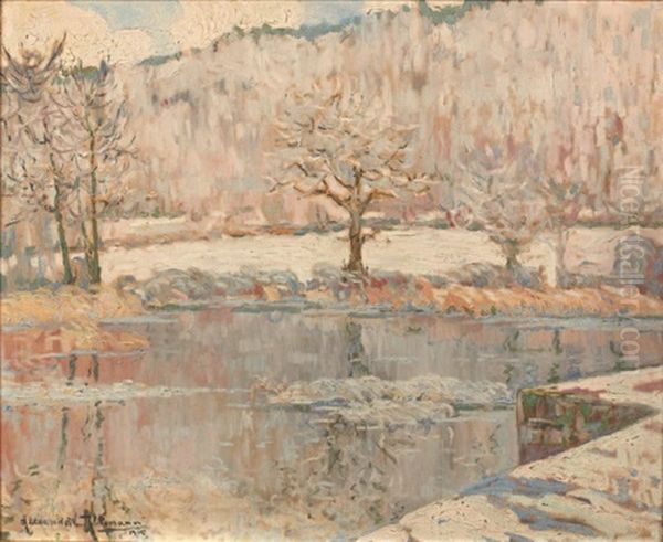 Paysage Sous La Neige Oil Painting by Alexandre Altmann