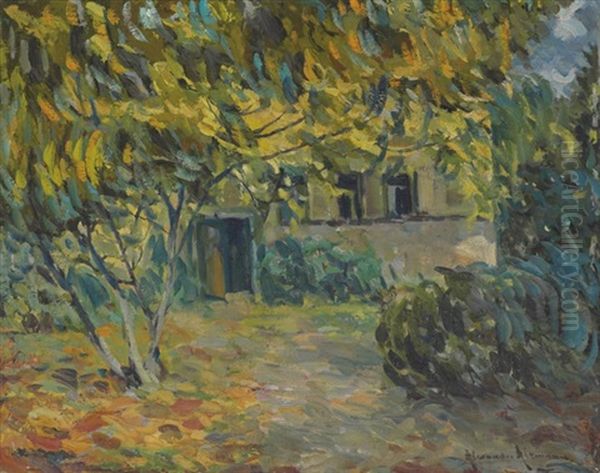 Maison Entre Les Arbres Oil Painting by Alexandre Altmann