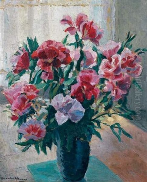 Bouquet De Fleurs Oil Painting by Alexandre Altmann