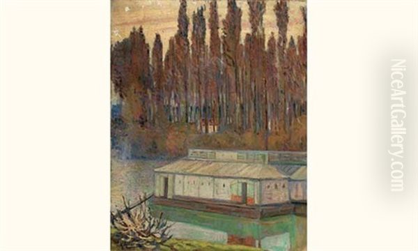 Moret-sur-loing, Le Bateau-lavoir by Alexandre Altmann