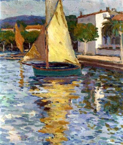 Sailboats Oil Painting by Alexandre Altmann