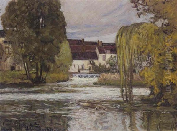 Au Bord De La Riviere Oil Painting by Alexandre Altmann