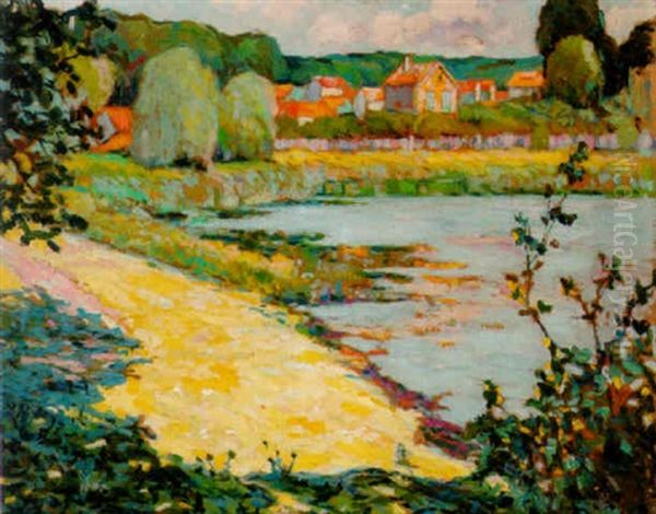 Au Bord De La Riviere Oil Painting by Alexandre Altmann