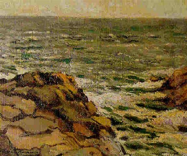 Ecueils, Au Bord De La Mer Oil Painting by Alexandre Altmann