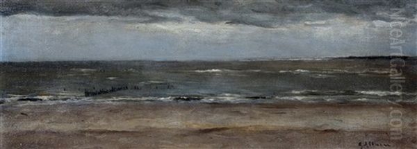 Strand Te Oostvoorne Oil Painting by Gerard Altmann