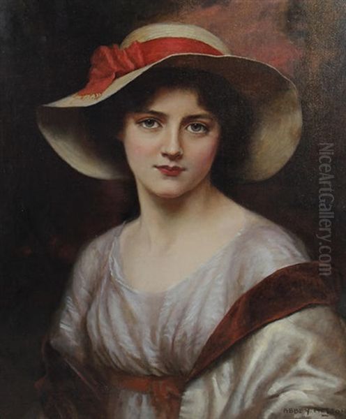 Portrait Of A Young Lady Oil Painting by Abbey Altson