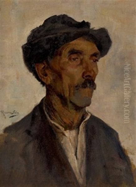 Retrato De Campesino Oil Painting by Ventura Alvarez Sala