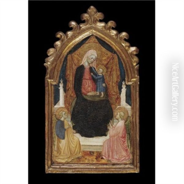 Madonna And Child Oil Painting by  Alvaro di Piero (Pedro)