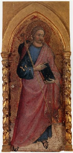 Saint James The Greater Oil Painting by  Alvaro di Piero (Pedro)