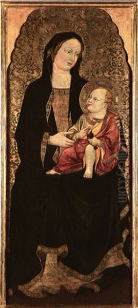 The Madonna And Child Oil Painting by  Alvaro di Piero (Pedro)