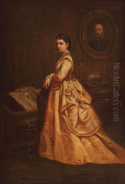 After The Ball Oil Painting by Theodor Aman