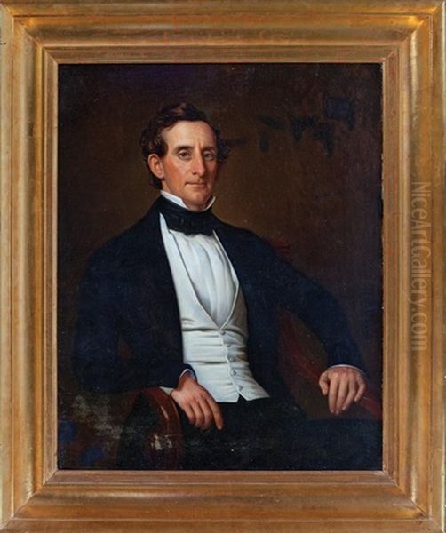 Portrait Of Robert Conway (b. 1813) Oil Painting by Jacques Guillaume Lucien Amans