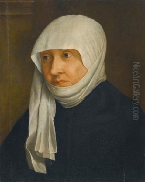 Portrait Of A Lady, Thought To Be Sabina Of Bavaria (1492-1564) Oil Painting by Christoph Amberger