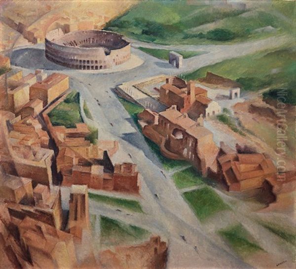 Colosseo Oil Painting by Alfredo Ambrosi