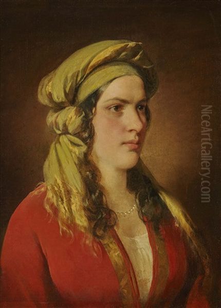 Rosa Dirsch Oil Painting by Friedrich von Amerling