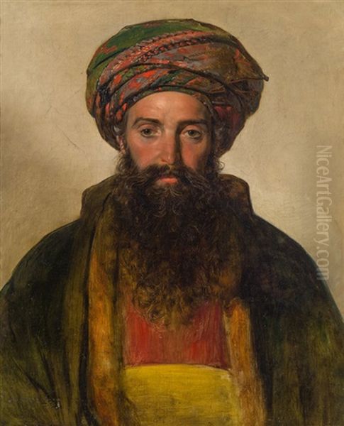 Turkish Man Oil Painting by Friedrich von Amerling