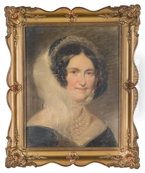 Empress Karoline Auguste Of Austria(?) Oil Painting by Friedrich von Amerling