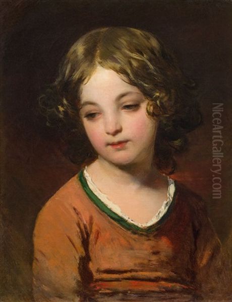 Madchenportrat Oil Painting by Friedrich von Amerling