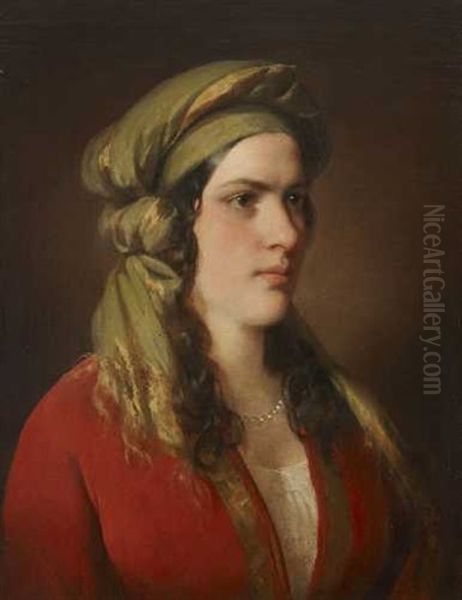 Rosa Dirsch Oil Painting by Friedrich von Amerling