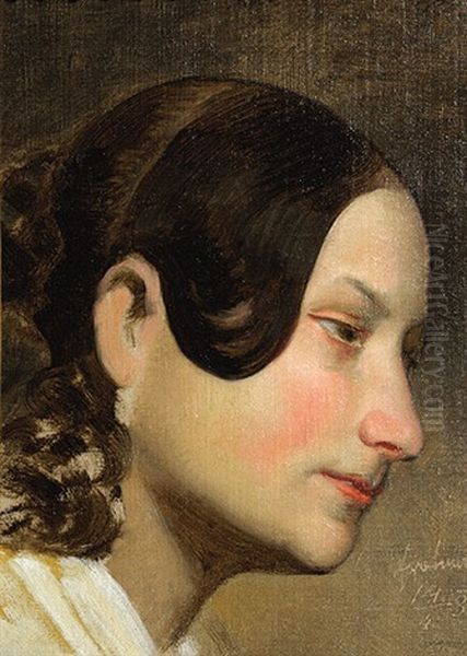 Portrat Einer Wienerin Oil Painting by Friedrich von Amerling