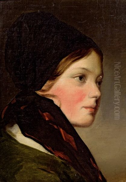 Wachauerin Oil Painting by Friedrich von Amerling