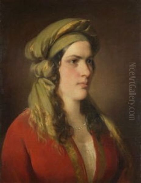 Rosa Dirsch Oil Painting by Friedrich von Amerling