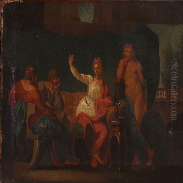 Diogenes Soger Visdommen Oil Painting by Nicolas-Abraham Abilgaard