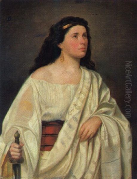 Judith Oil Painting by Friedrich von Amerling