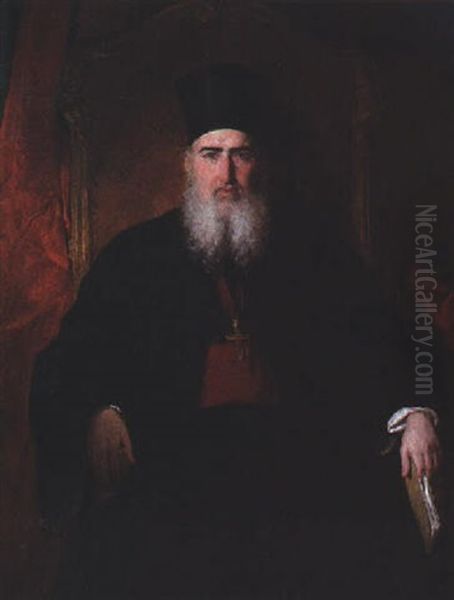 Orthodoxer Metropolit Oil Painting by Friedrich von Amerling