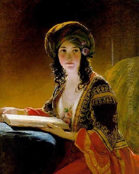 The Oriental Oil Painting by Friedrich von Amerling