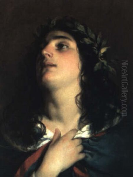 Nanni Als Ophelia Oil Painting by Friedrich von Amerling