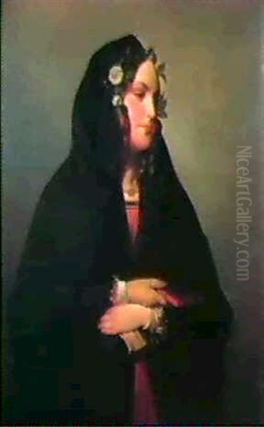 Madchenbildnis Oil Painting by Friedrich von Amerling