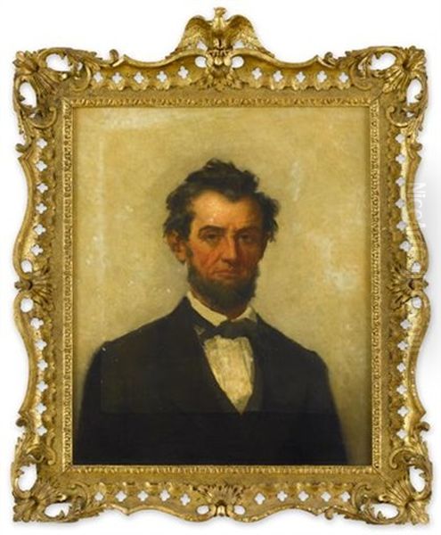 Portrait Of Abraham Lincoln Oil Painting by Joseph Alexandre Ames