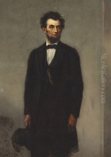 Portrait Of Abraham Lincoln Oil Painting by Joseph Alexandre Ames