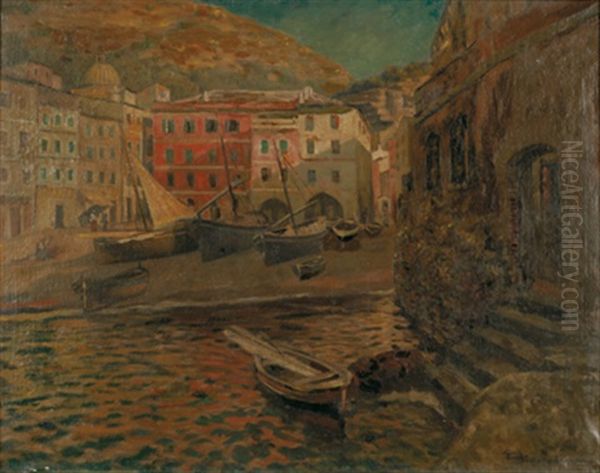 Motiv Aus Cinque Terre (?) Oil Painting by Eduard Ameseder