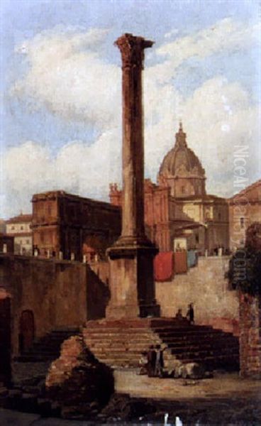 View Of Rome Oil Painting by Domenico Amici