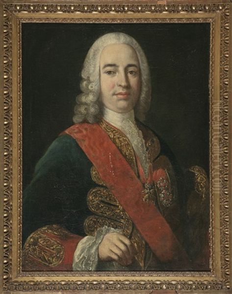 Retrato Del Marques De La Ensenada Oil Painting by Jacopo Amigoni