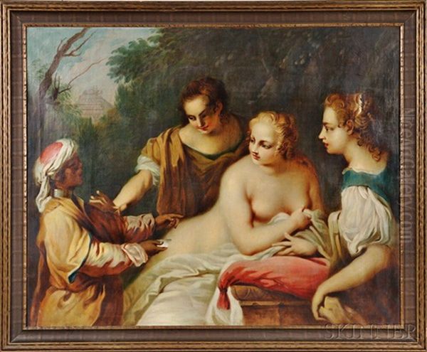 The Messenger (bathsheba At Her Bath) Oil Painting by Jacopo Amigoni