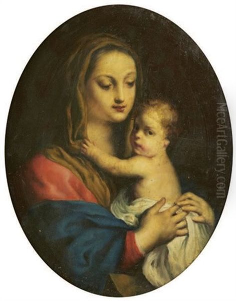 Vierge A L'enfant Oil Painting by Jacopo Amigoni