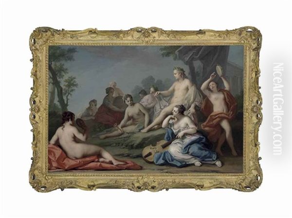 Apollo And The Muses by Jacopo Amigoni