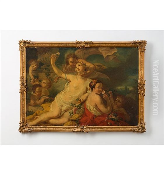 Flora Und Zephyr Oil Painting by Jacopo Amigoni