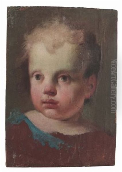 Testa Di Putto Oil Painting by Jacopo Amigoni