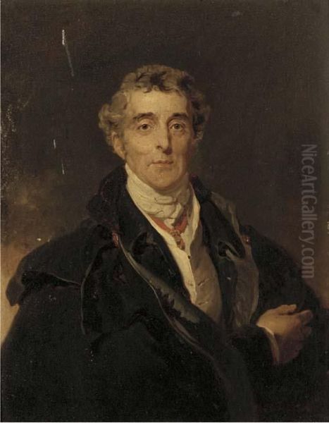 Portrait Of Arthur Wellesley Oil Painting by Sir Thomas Lawrence