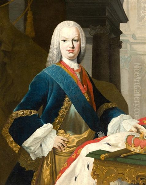 Retrato Del Rey Fernando Vi Oil Painting by Jacopo Amigoni