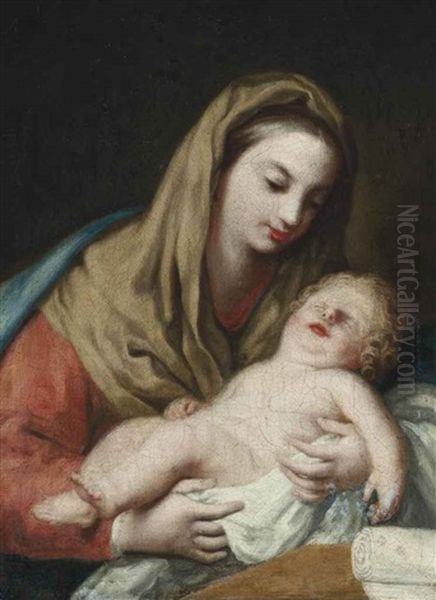 The Madonna And Child Oil Painting by Jacopo Amigoni