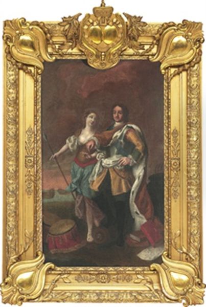 Peter Den Store Med Minerva Oil Painting by Jacopo Amigoni